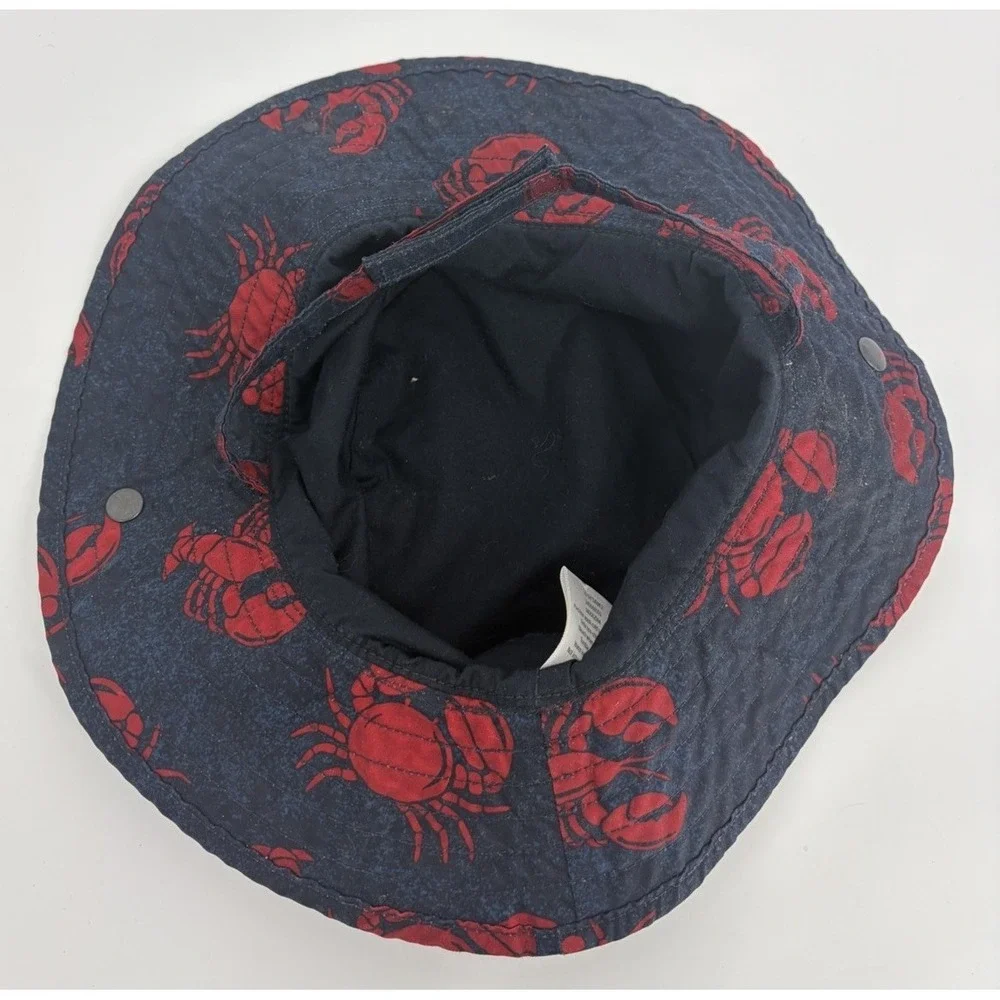 Gymboree Hat 2T - 3T Lobster Sun Bucket Adjustable Chin Strap